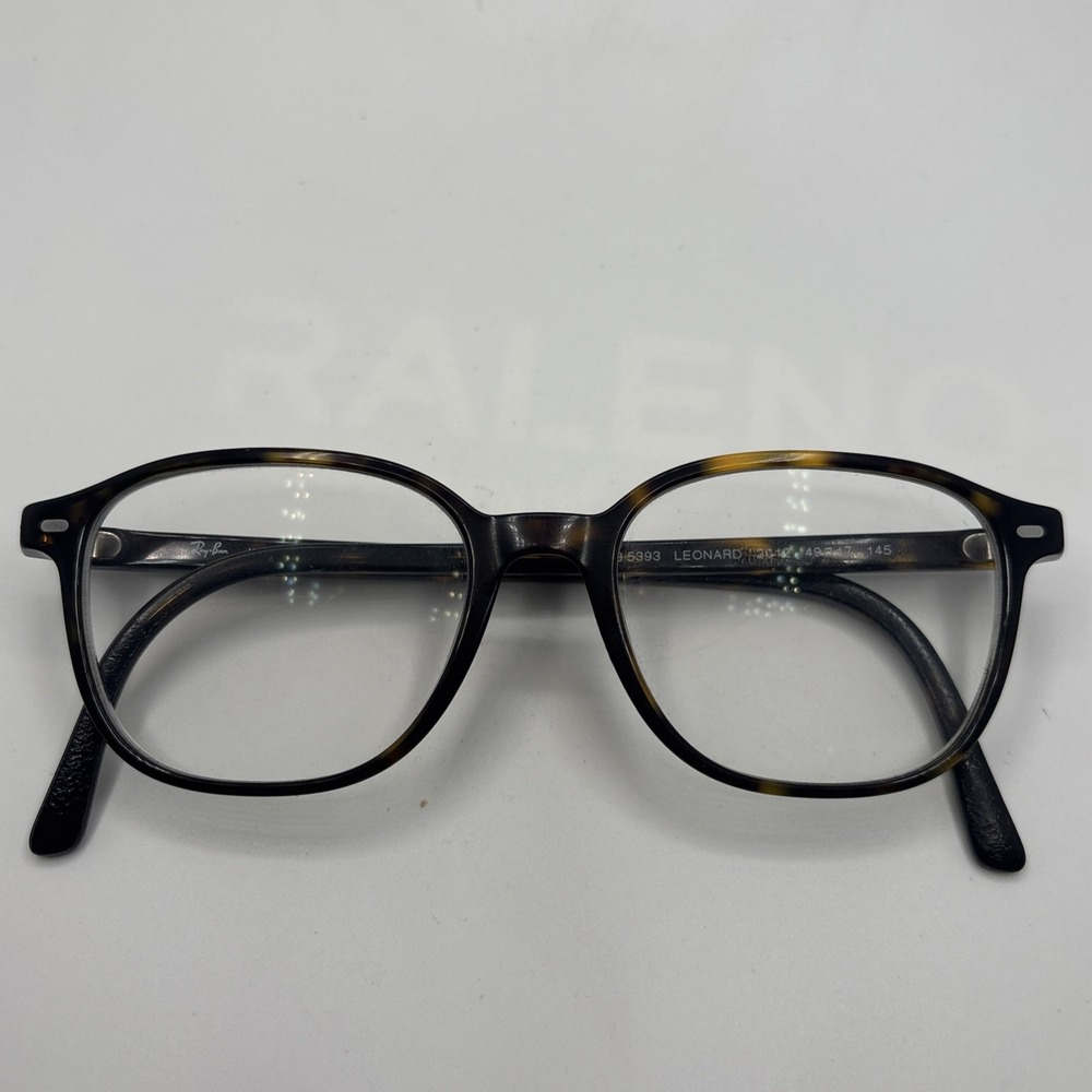 Ray Ban RB5393 Leonard 2012 Tortoise 49[]17-145 Eyeglasses Frames Italy #C389